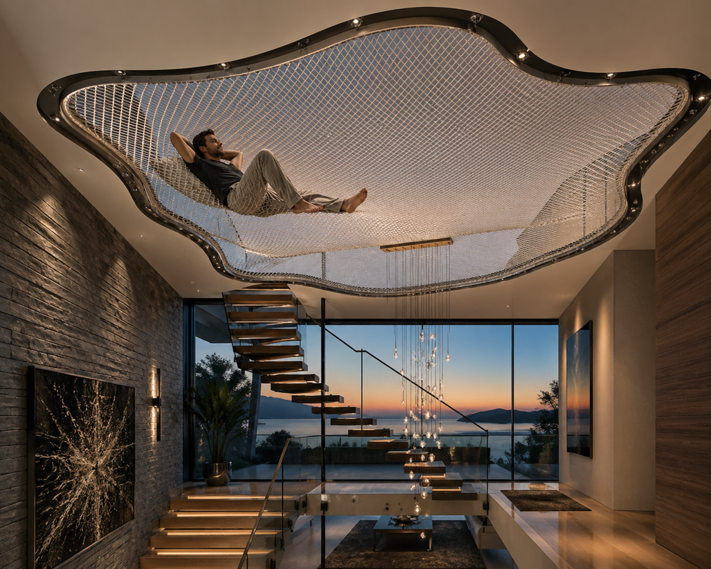 Extravagant Wavy Loft Net